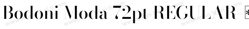 Bodoni Moda 72pt REGULAR字体转换